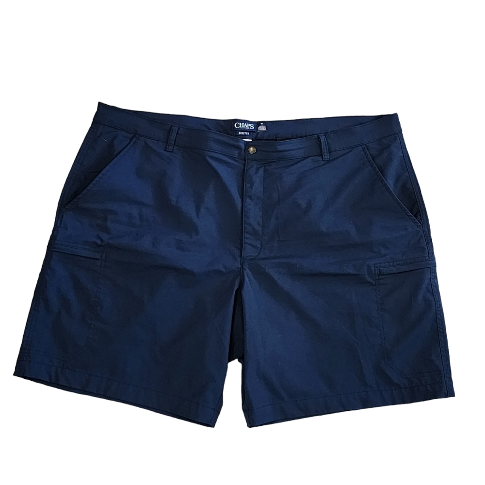 Mens Chaps Cargo style shorts size 46 stretch Blue